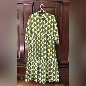 Anthropologie - The Bettina Tiered Shirt Dress by Maeve